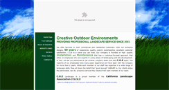 Desktop Screenshot of creativeoutdoor.net